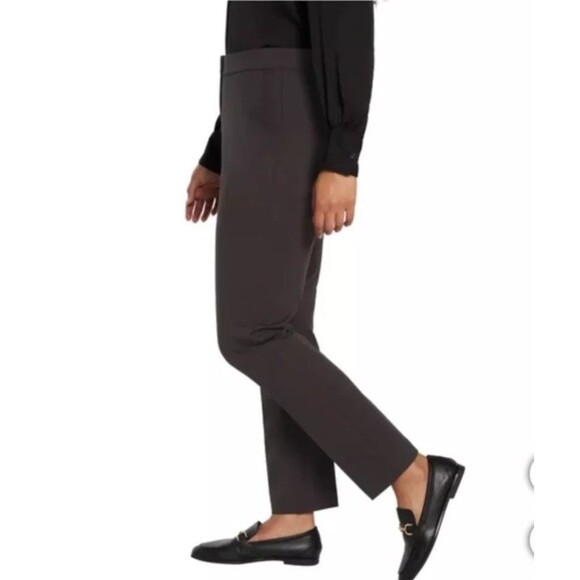 Banana Republic Womens Size 12 Brown Ponte Pants Chino Dress Ankle Trousers New - Picture 3 of 8
